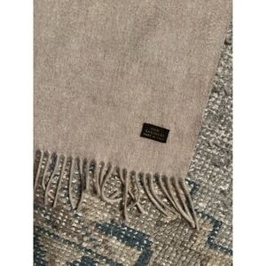 Loro Piana  $1700 Cashmere Wrap Stole Camel 78 X 28 Reversible  Made In Italy